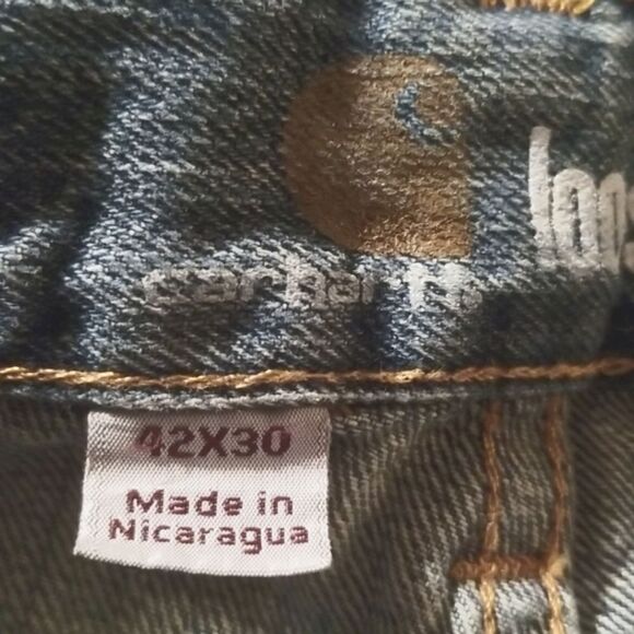 CARHARTT Loose Straight Jeans SZ 42x30 - Picture 5 of 7